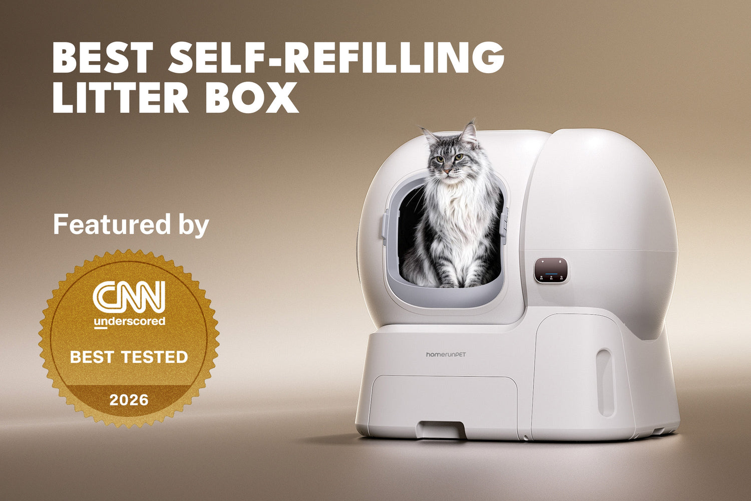 Featured by CNN: A Closer Look at the homerunPET Self-Cleaning Litter Box