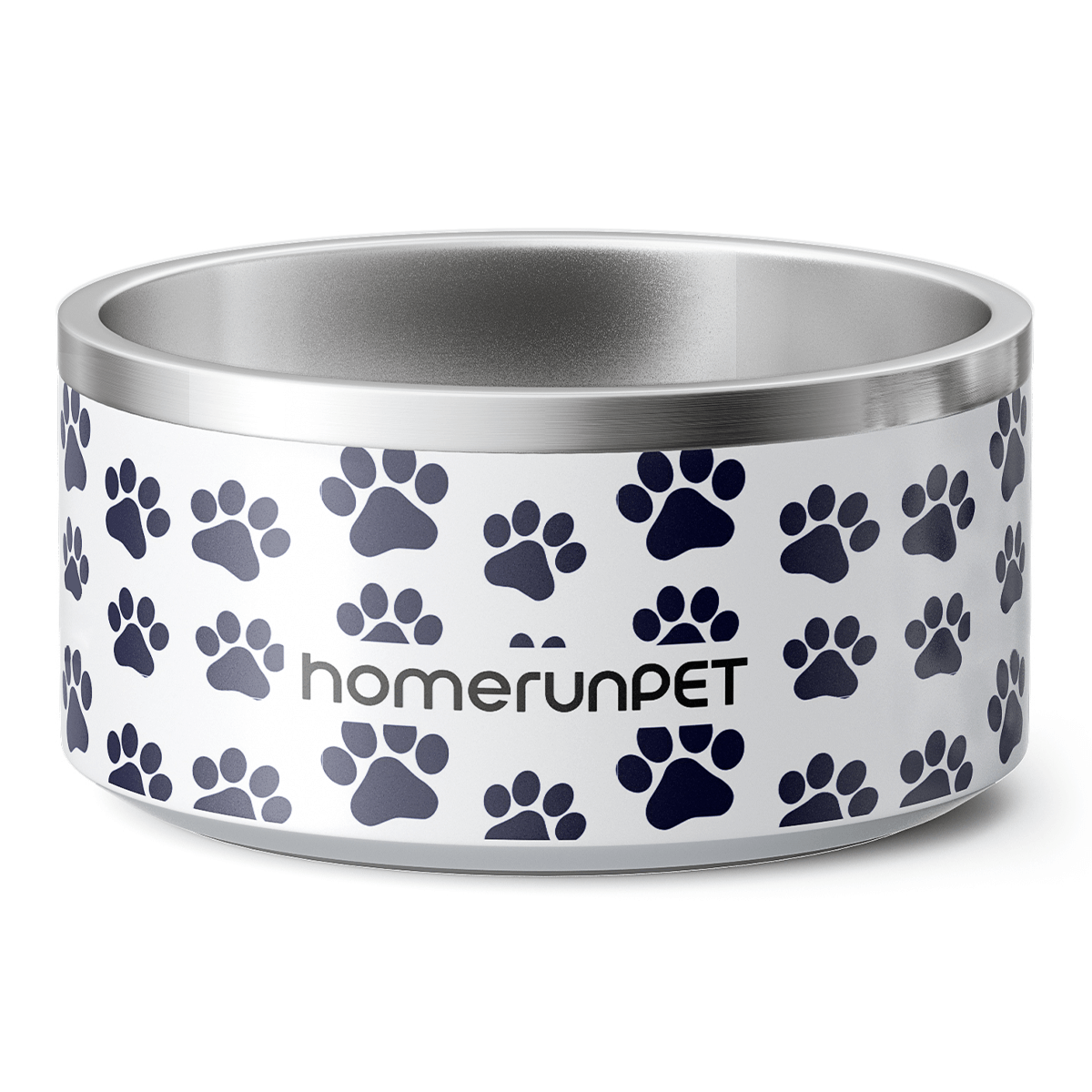 HomeRunPet Dog Food Water Insulated Stainless Steel Bowl