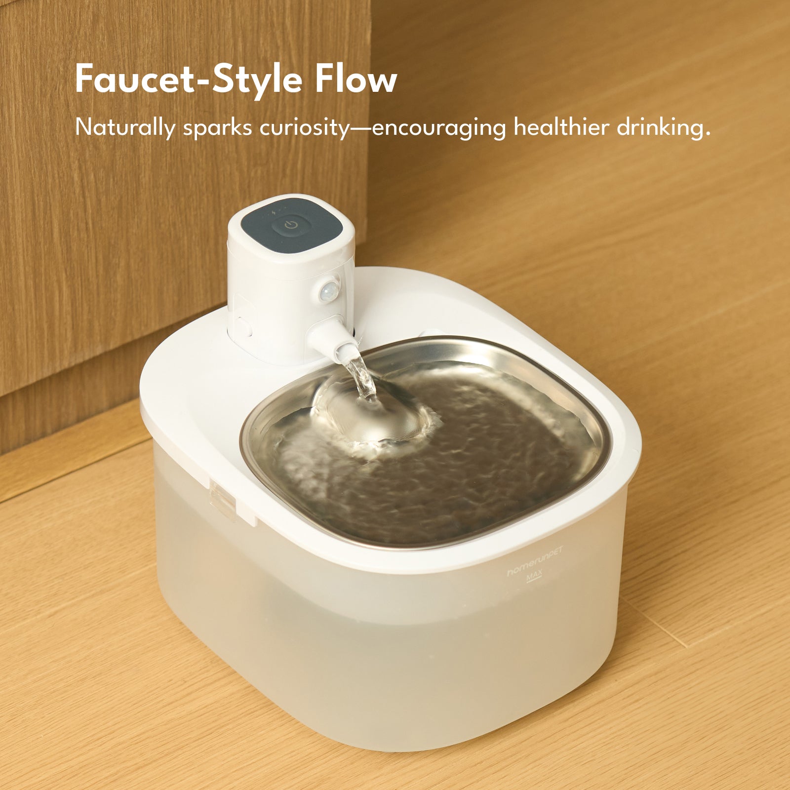 Wireless Stainless Steel Pet Water Fountain BF25M