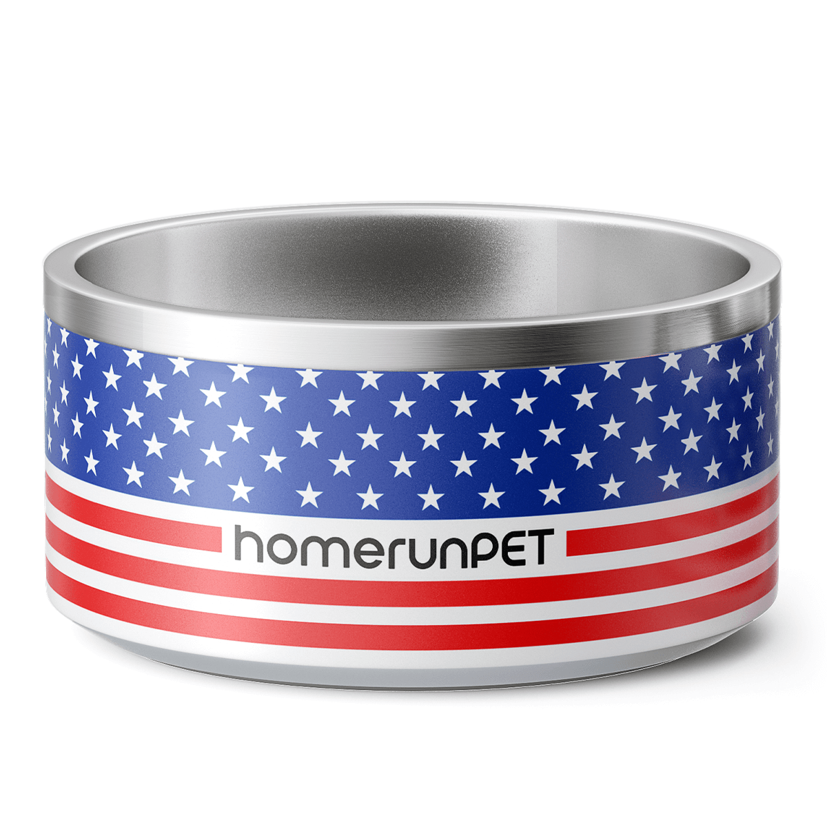 HomeRunPet Dog Food Water Insulated Stainless Steel Bowl