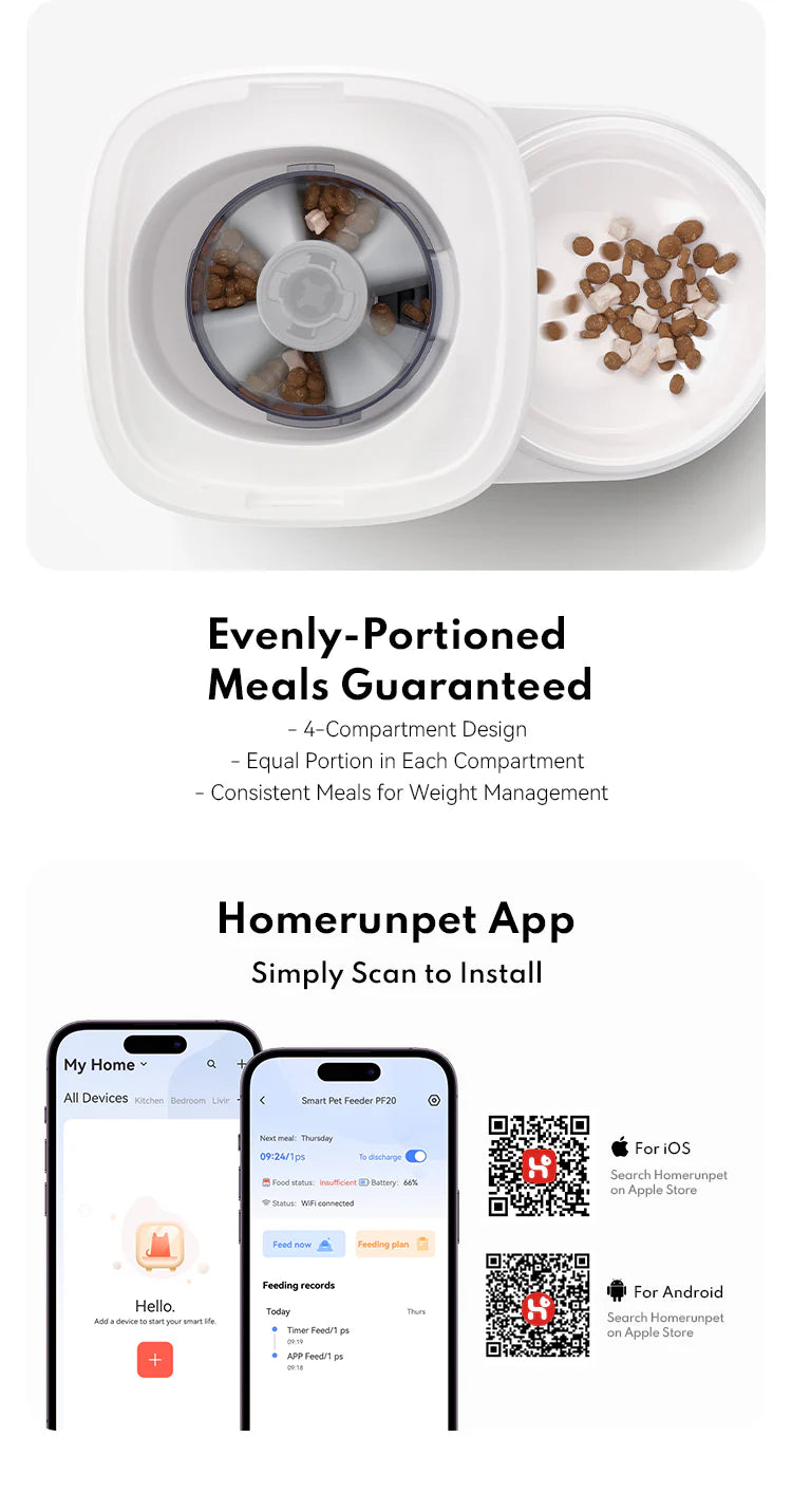 Homerunpet Smart Pet Feeders Homerunpet Smart Pet Feeders