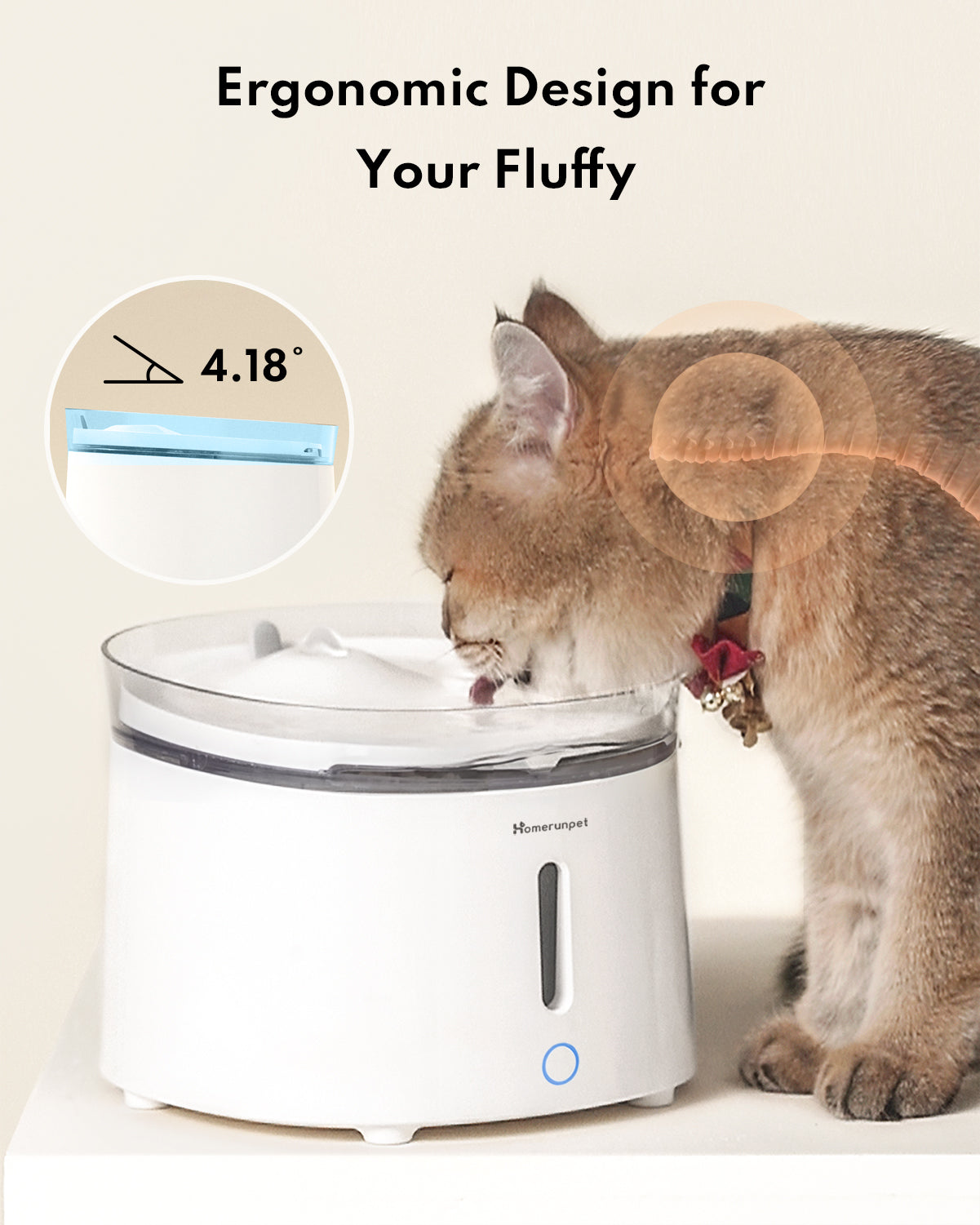 Pet Water Fountain with Wireless Pump